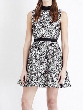 Self-Portrait Lace Peplum Dress Size 8